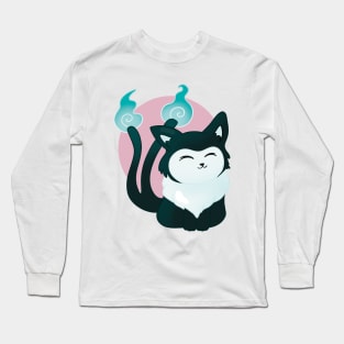 Kawaii Yokai Nekomata Long Sleeve T-Shirt